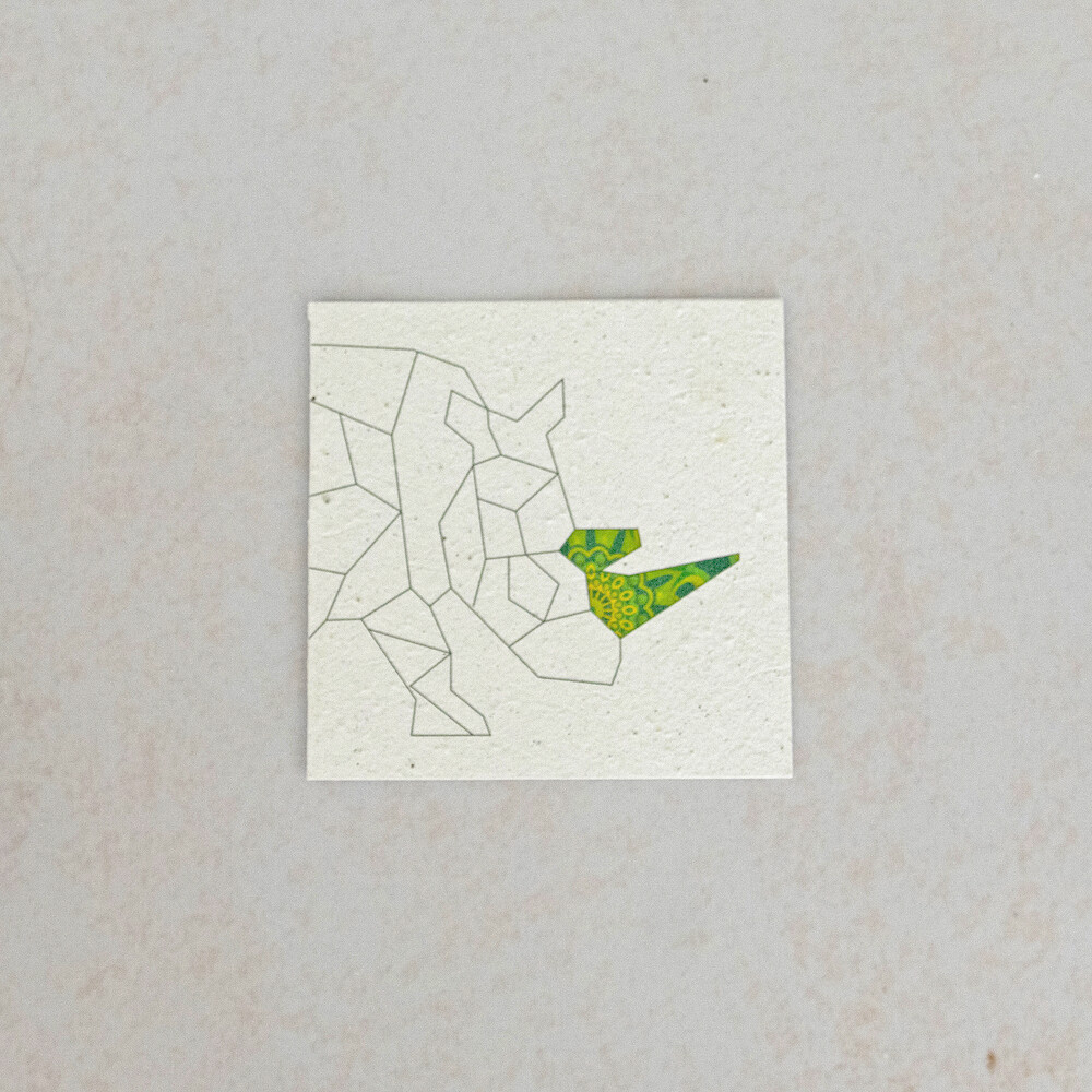 Square Card - Rhino