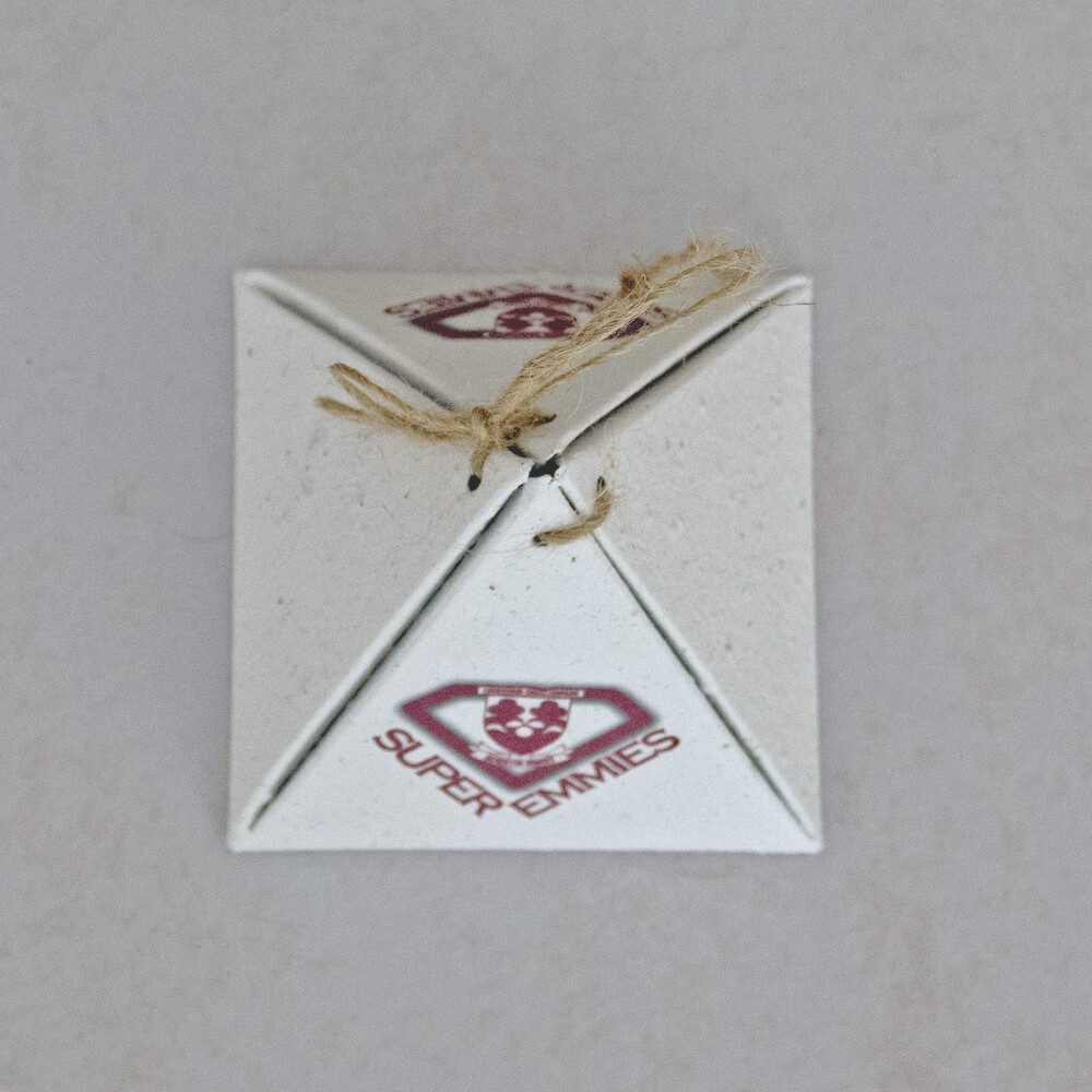 Growing Paper Pyramid with Twine Attached - PRINTED OUTSIDE