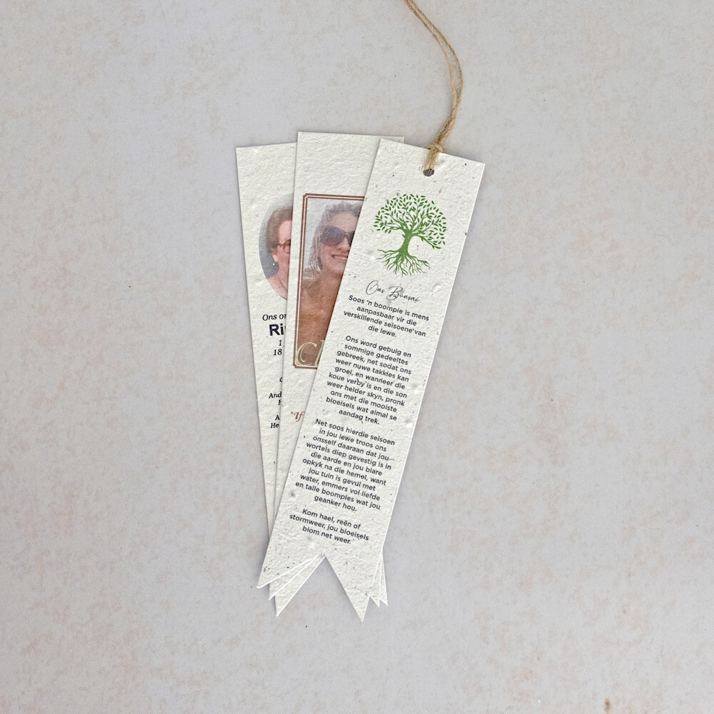 Bookmarks Double Side Print with Sharp Points 47mm x 200mm