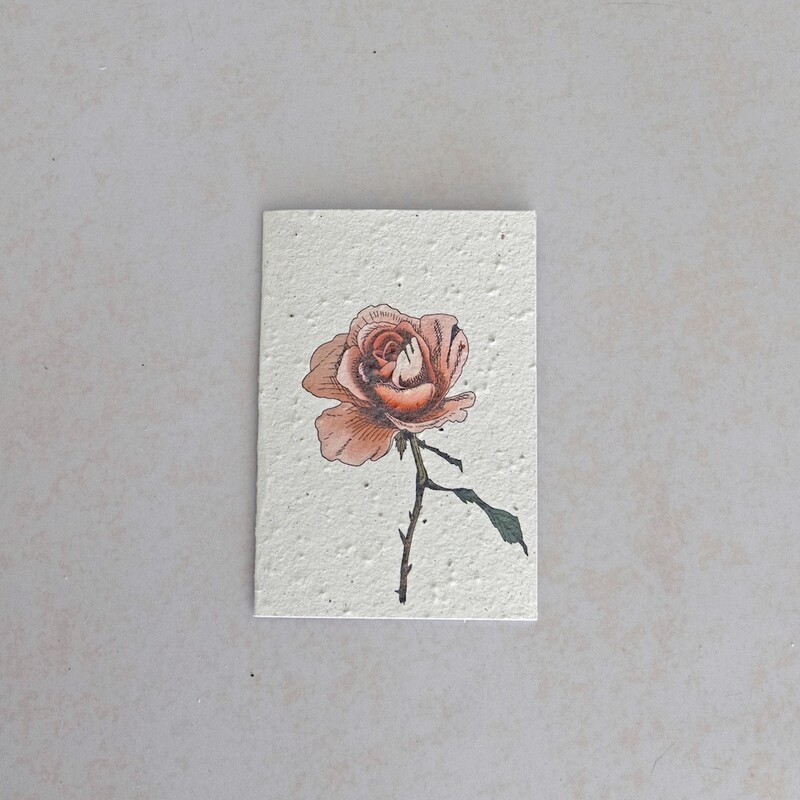 Rectangular Card - The Rose