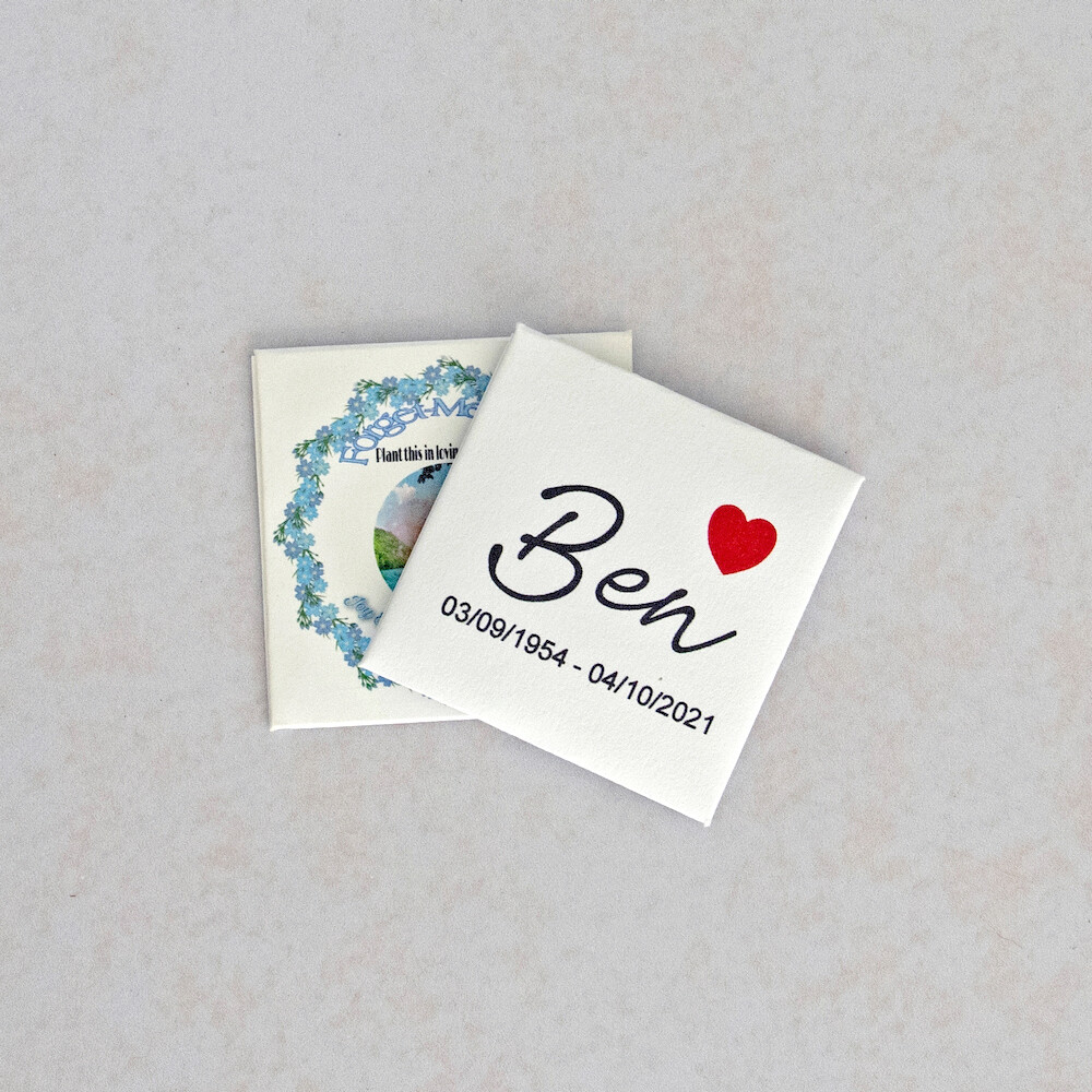 Recycled or Kraft Paper Envelope Packets 60mm x 60mm (small envelopes packed with seeds inside) Printing Outside