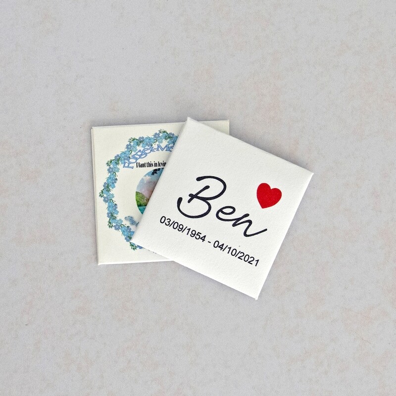 Recycled or Kraft Paper Envelope Packets 60mm x 60mm (small envelopes packed with seeds inside) Printing Outside