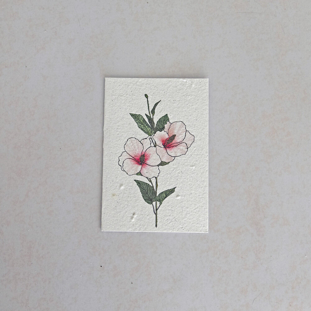 Rectangular Card - The Hibiscus