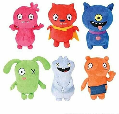 UglyDolls Plush Stuffed Moxy OX Wage BABO Lucky Bat Ugly Dog Set Ugly Dolls
