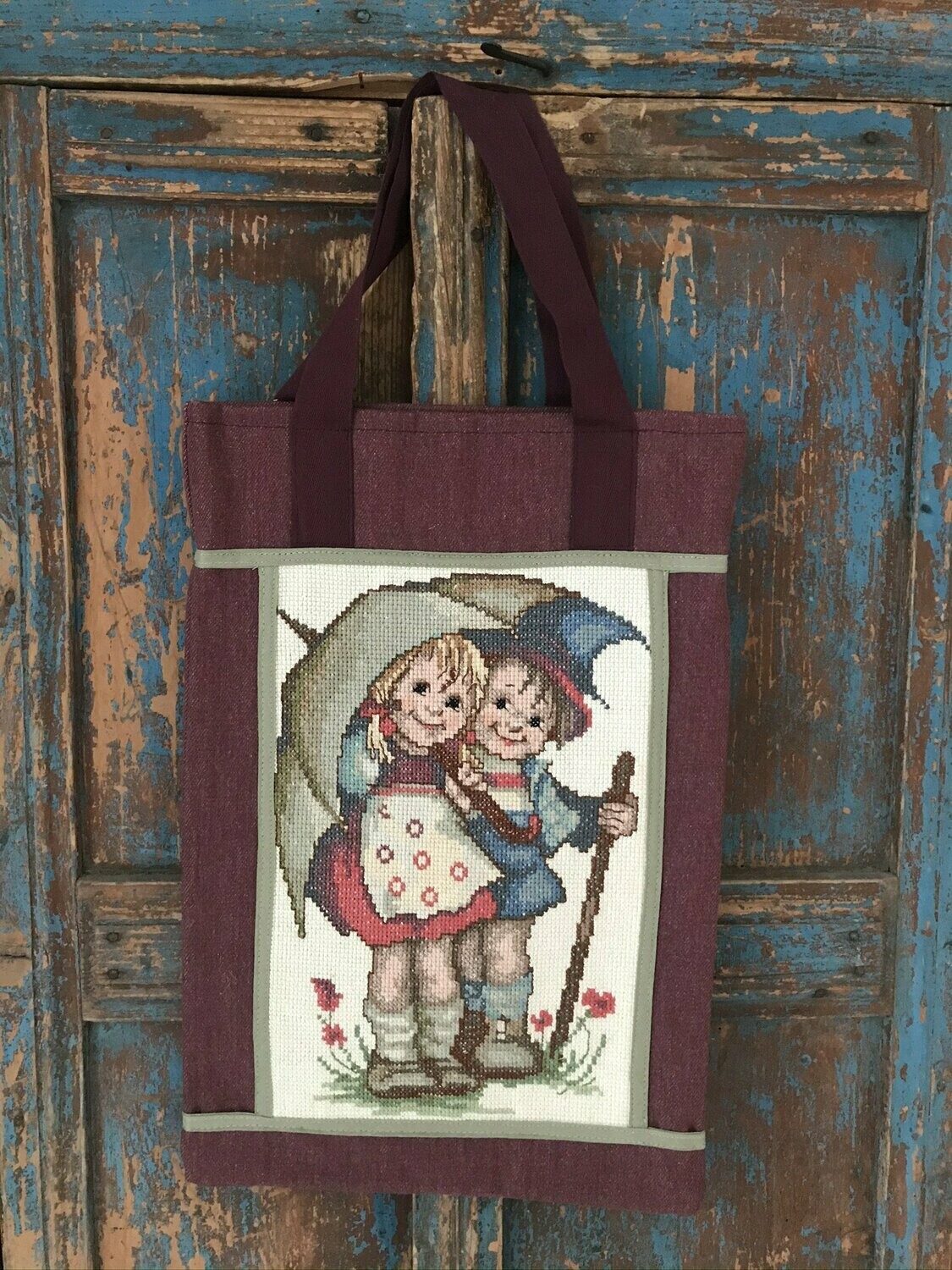 ​Tasje Twee vriendjes onder een paraplu