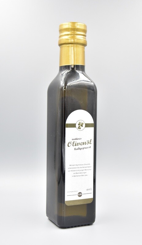 Olivenöl aus dem Heiligen Land 0,25 Liter Olivenöl aus dem Heiligen Land 0,25 Liter