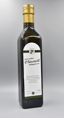 Olivenöl aus dem Heiligen Land 0,5 Liter
