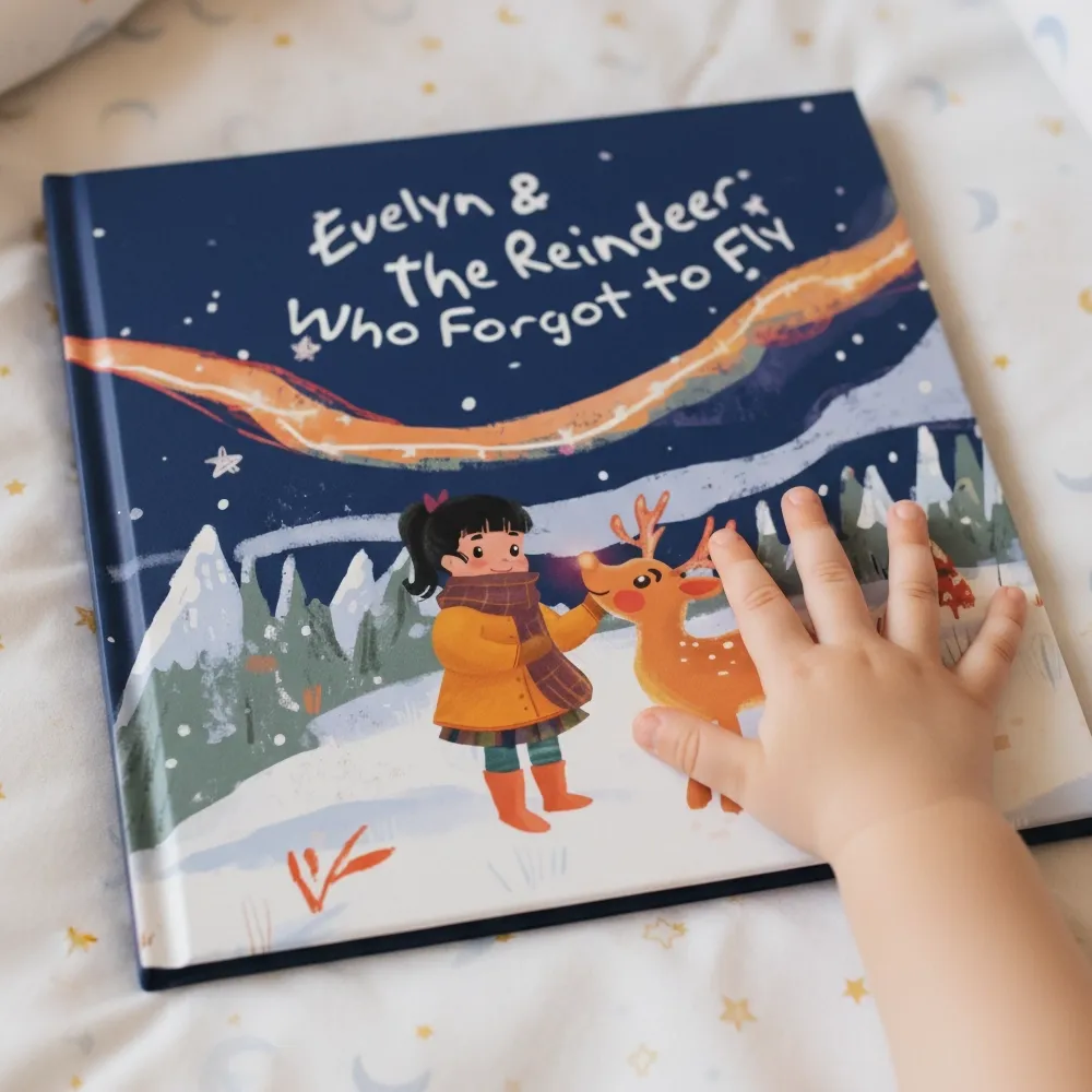 Child &amp; Reindeer Who Forgot to Fly