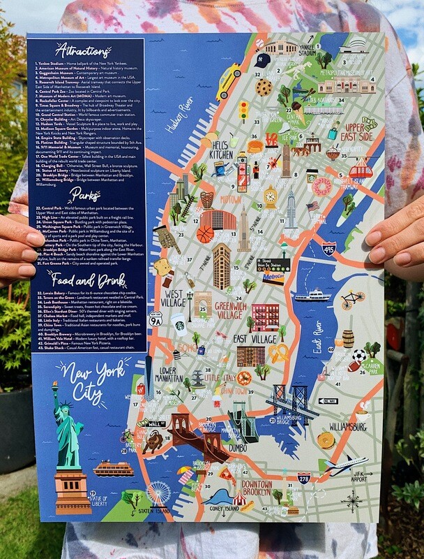 New York - Map and Travel Guide
