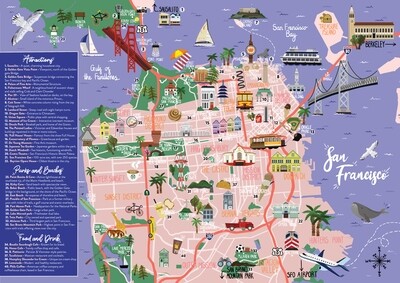 San Francisco - Map and Travel Guide