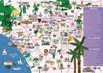 Los Angeles - Map and Travel Guide