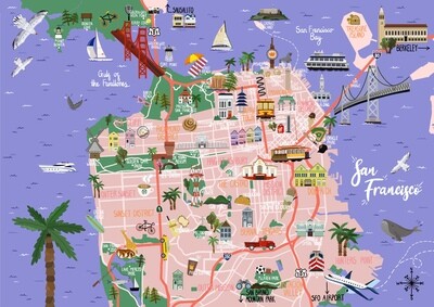 San Francisco - Map Print