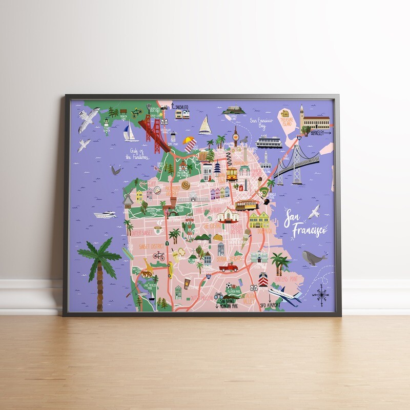 San Francisco - Map Print