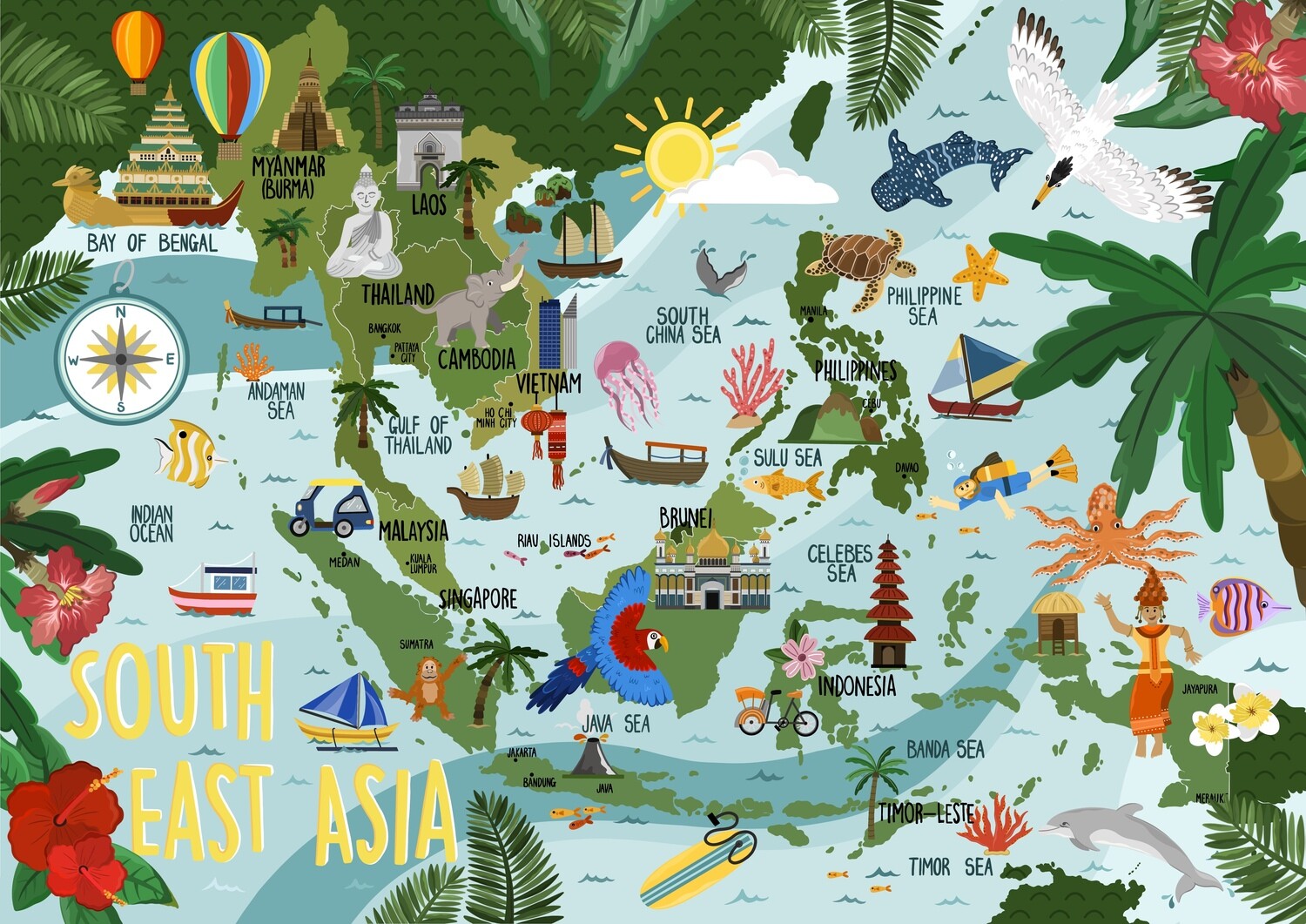 South East Asia - Map
