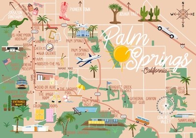 Palm Springs - Map and Travel Guide