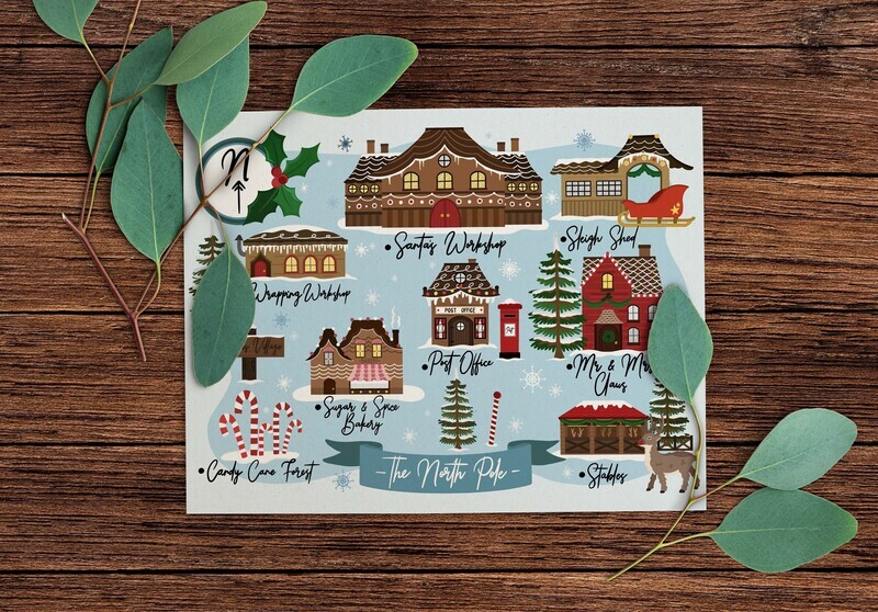 North Pole - Christmas Card