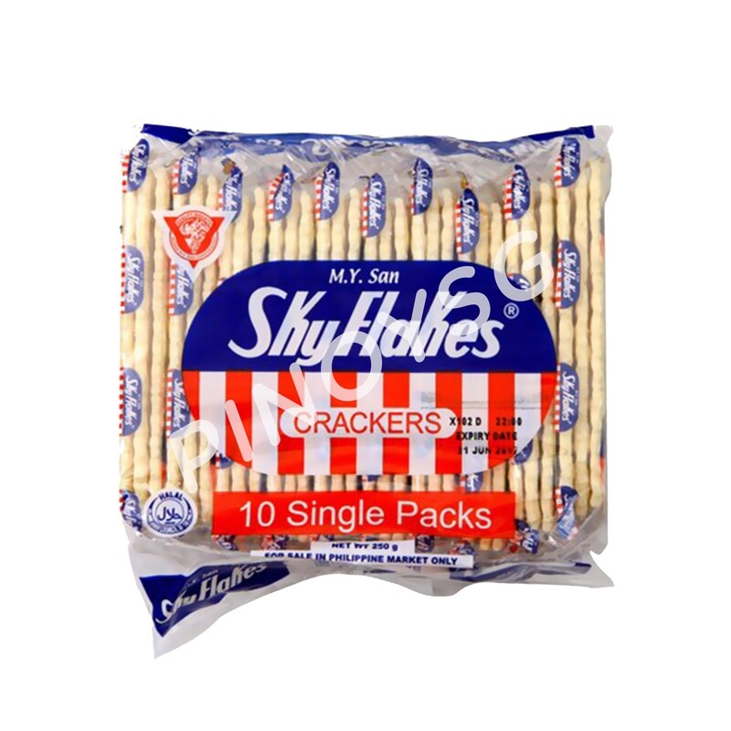 MY San Skyflakes Crackers Plain 10packs(250g)