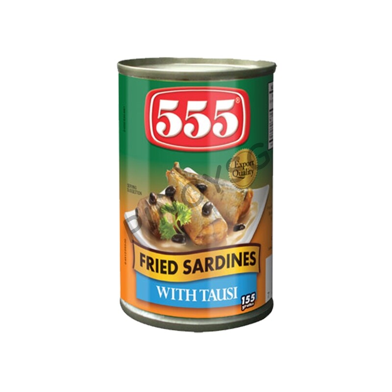 555 Fried Sardines w/ Tausi 155g