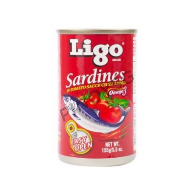 Ligo Sardines in Tomato Sauce (With Chili), 155g