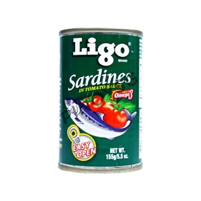 Ligo Sardines in Tomato Sauce (Regular), 155g