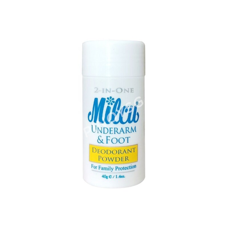 Milcu Underarm &amp; Foot Deodorant Powder, 40g 