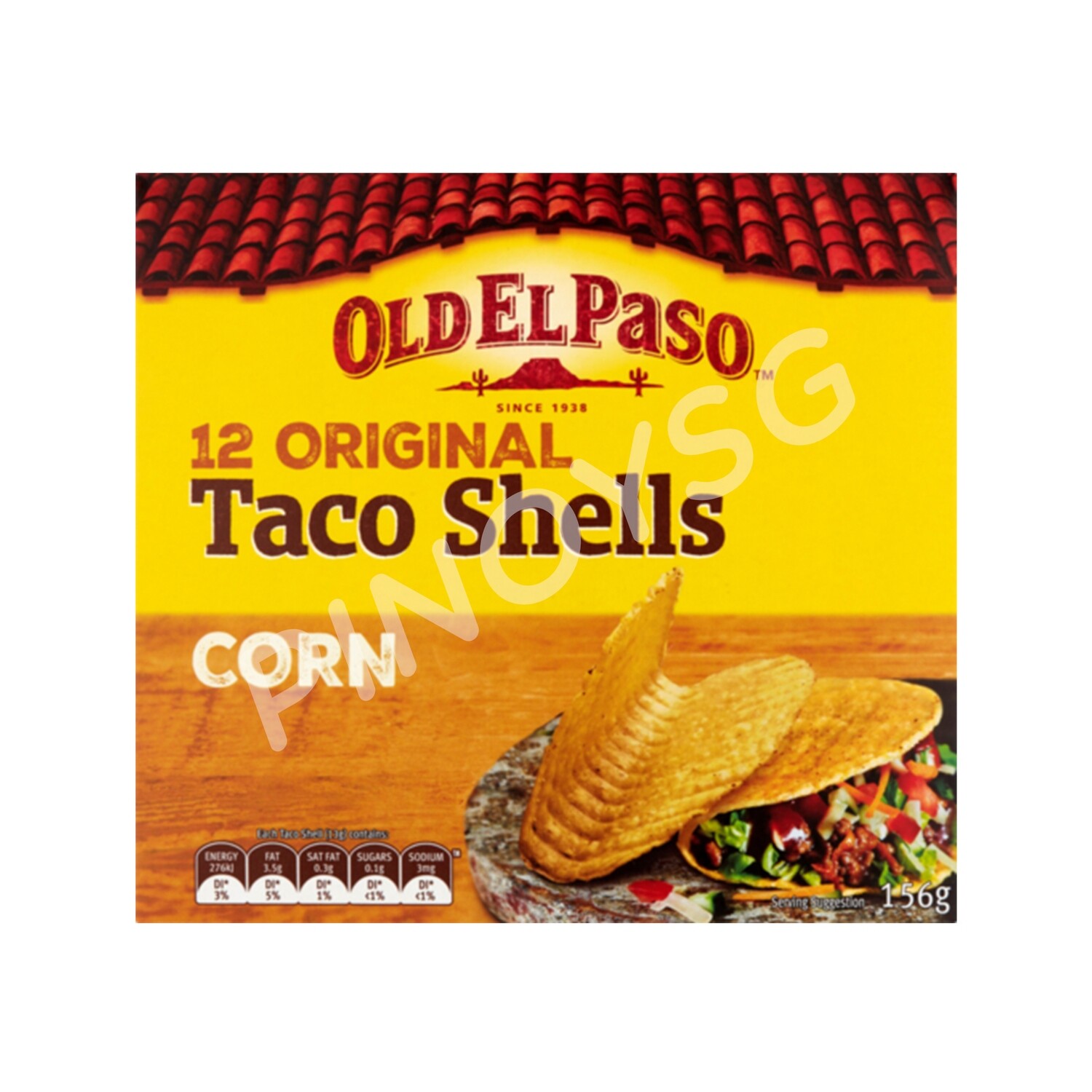 Old El Paso 12 Original Taco Shells Corn 156g