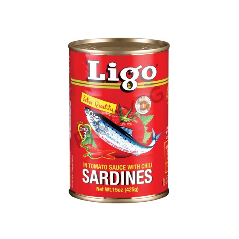Ligo Sardines in Tomato Sauce (With Chili), 425g