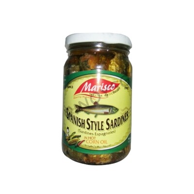 Marisco Spanish Style Sardines in Hot Corn Oil (Green) 240g 
