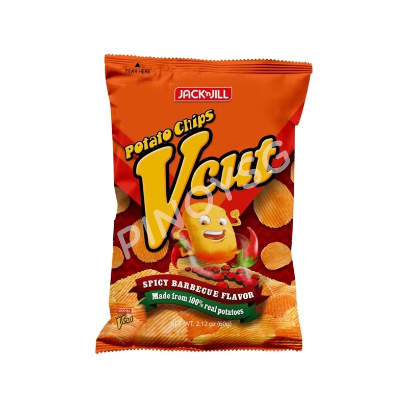 J&amp;J V-Cut Potato Chips Spicy Barbecue Flavor 60g