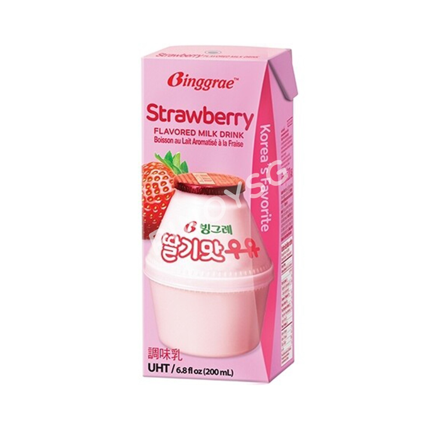 Korean Binggrae Strawberry Flavor Milk, 200ml