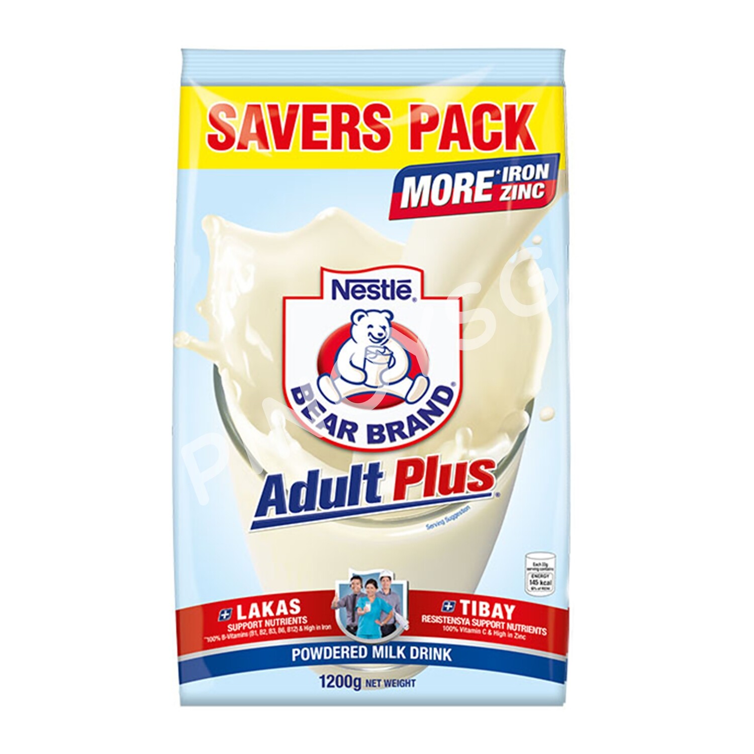 Nestle Bear Brand Adult Plus Powdered Milk 1200g 