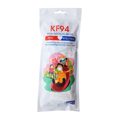 3D KF94 Korean Style 4 Ply Children Disposable Mask (Panda Blue) 10pcs