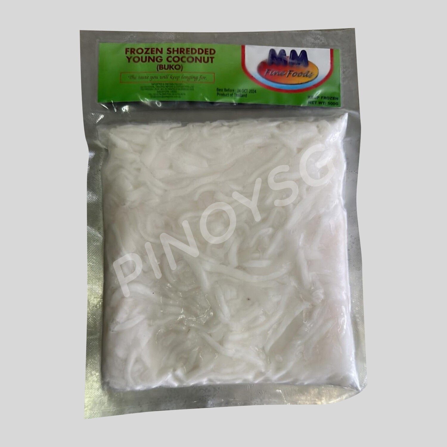 MM Fine Foods Frozen Shredded Young Coconut (Buko) 500g