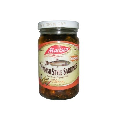 Marisco Spanish Style Sardines in Hot Corn Oil (Smoked) 240g