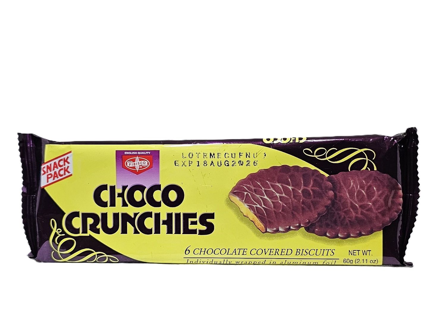 Fibisco Chocolate Crunchies 60g