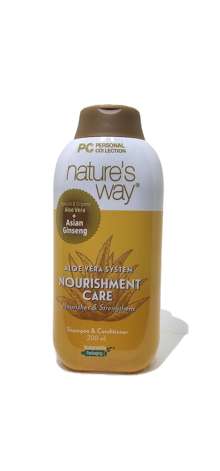 Nature’s Way Aloe Vera System Shampoo and Conditioner Total Nourishment Care, 200ml