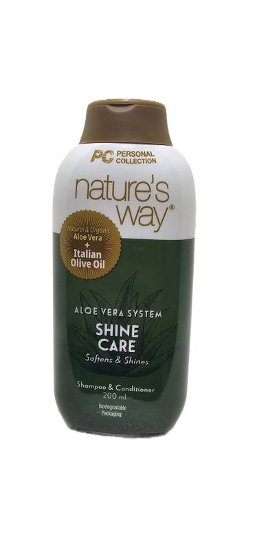 Nature’s Way Aloe Vera System Shampoo and Conditioner Total Shine Care, 200ml