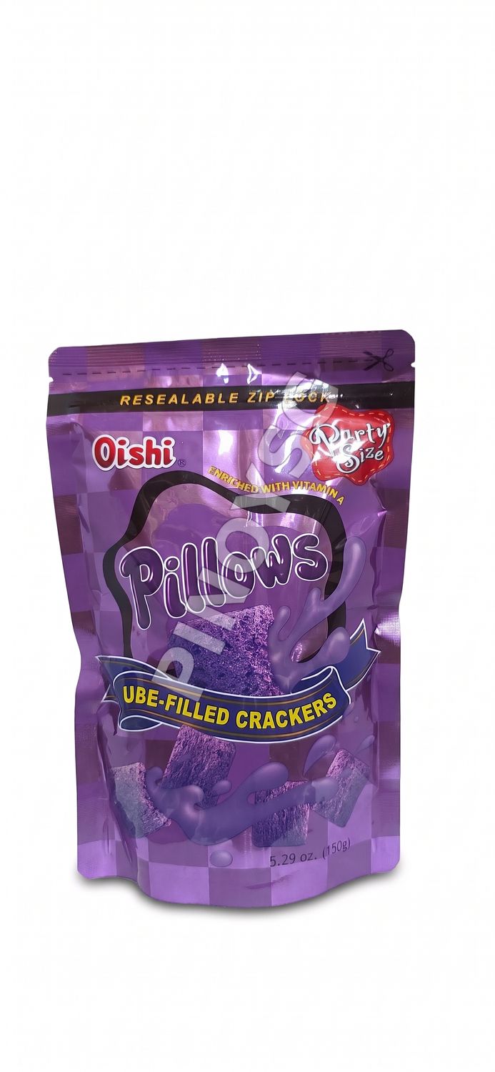 Oishi Pillows Ube-Filled Crackers 150g