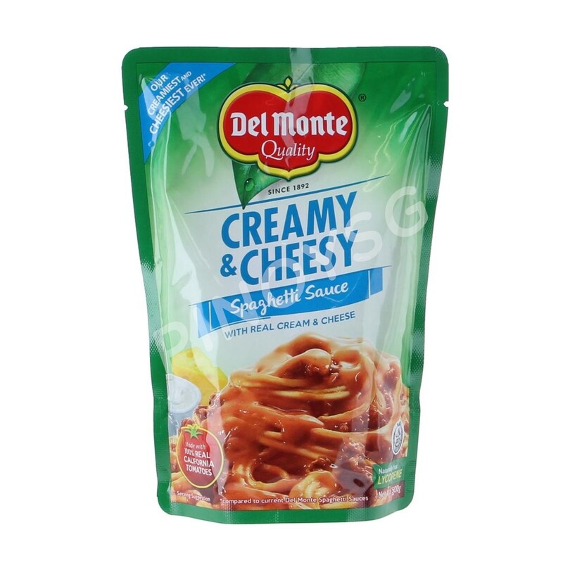 Del Monte Spaghetti Sauce Creamy &amp; Cheesy, 500g