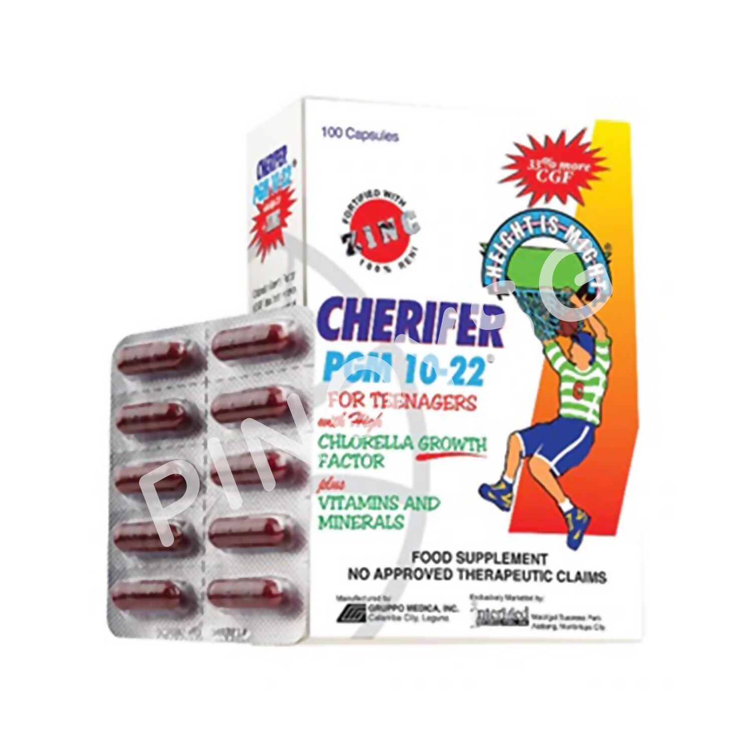 Cherifer PGM 10-22 with Zinc For Teenagers 100's
