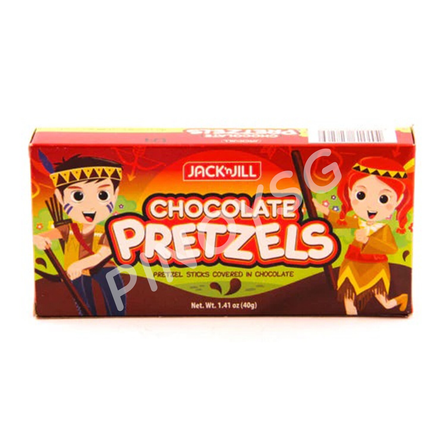 Jack n' Jill Chocolate Pretzel Sticks 40g