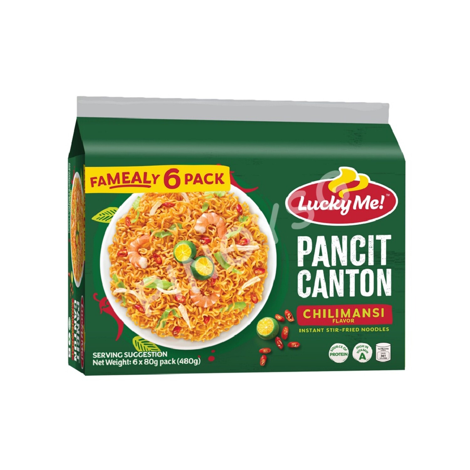 Lucky Me! Pancit Canton Chilimansi, 72 x 80g pack