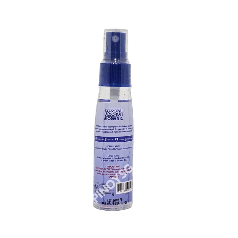 BIOGENIC Isopropyl Alcohol 70% 50mL