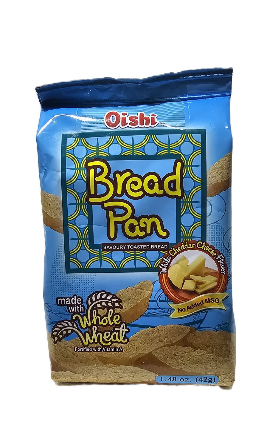 Oishi Bread Pan Whole Wheat Cheddar 42g