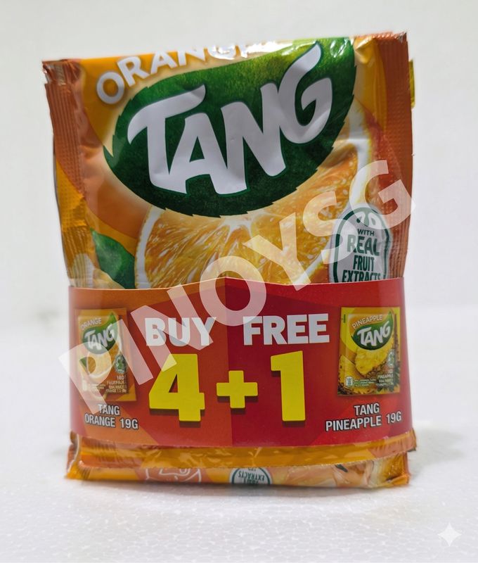 Tang Orange Juice 19g x 4 + Free Tang Pineapple 19g (4 + 1)