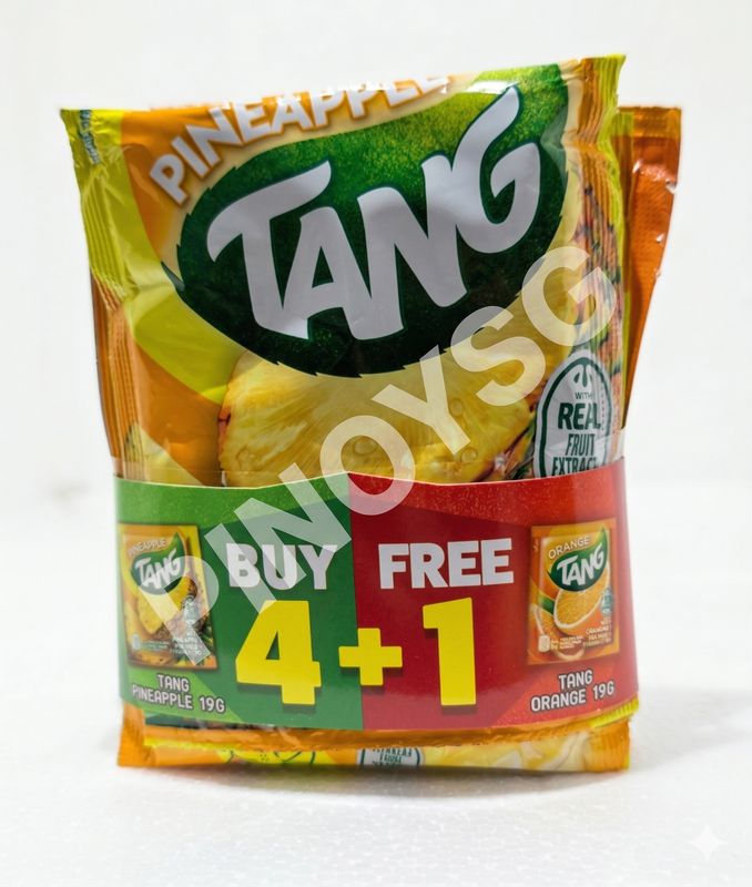 Tang Pineapple 19g x 4 + Free Tang Orange (4 + 1)