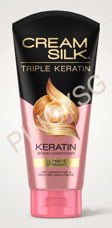 Creamsilk Conditioner Triple Keratin Straight Pink, 160ml