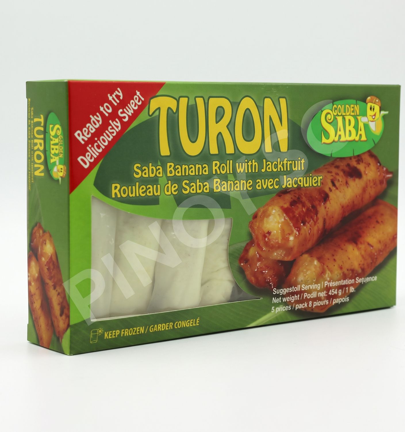 Golden Saba Turon (Banana Saba roll with Langka), 454g