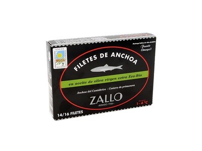 Anchoas del Cantábrico premium (14-16 filetes) AOVE-Eco 85g/ud. Anchoas del Cantábrico premium (14-16 filetes) AOVE-Eco 85g/ud.