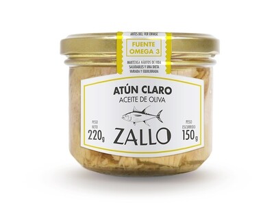 Yellowfin Tuna loins in olive oil 220g/unit.